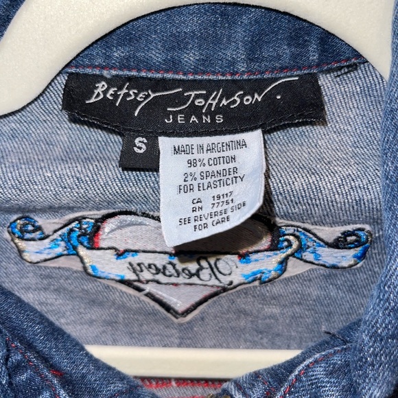 VTG Betsey Johnson Jean Jacket - Picture 4 of 4